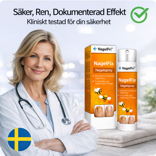 NagelFix svampspray 99 % av nagelsvampen borta på 7 dagar!