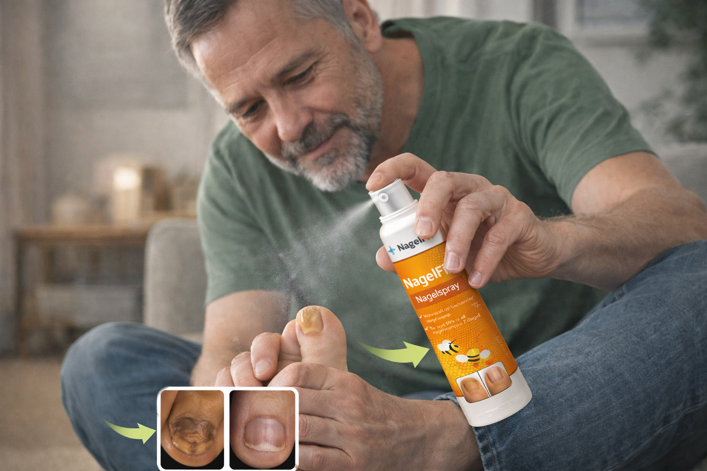 NagelFix svampspray 99 % av nagelsvampen borta på 7 dagar!